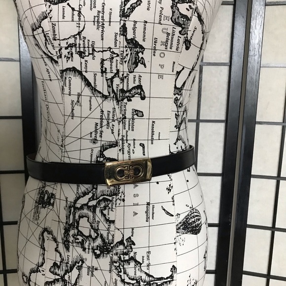 Vintage Designer Leather Classic accessory Gold buckle waist belt chocolate 🍫 - Picture 4 of 15